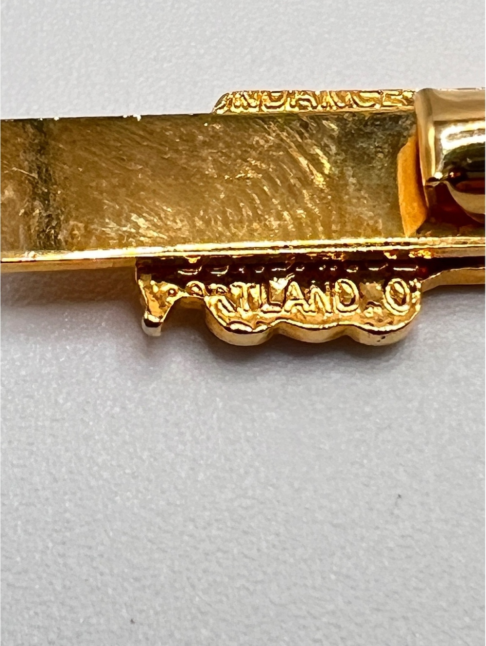 Vintage Railroad Train Tie Clip Pin Lot Swank Pennsylvania Locomotive 3 Pc - Picture 2 of 9